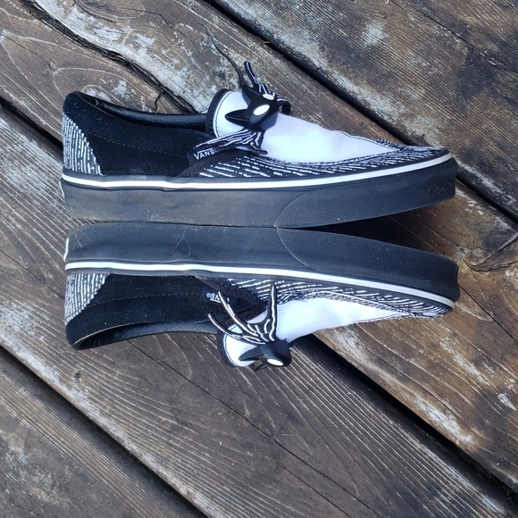 Vans x Disney Night Before Christmas Classic Slip-On Shoes Jack Skellington sz 5 - Picture 12 of 16